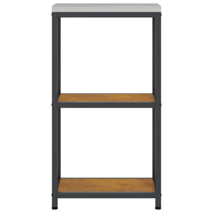 Kitchen Storage HATTEM Rusty 30 x 50 x 92 cm Steel