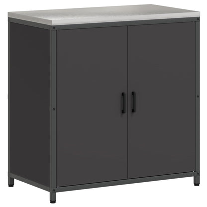 Kitchen Storage HATTEM Black 90 x 50 x 92 cm Steel