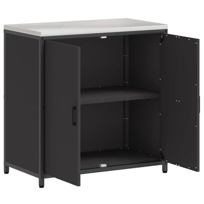 Kitchen Storage HATTEM Black 90 x 50 x 92 cm Steel