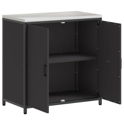 Kitchen Storage HATTEM Black 90 x 50 x 92 cm Steel