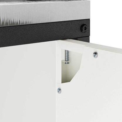 Kitchen Storage HATTEM White 90 x 50 x 92 cm Steel