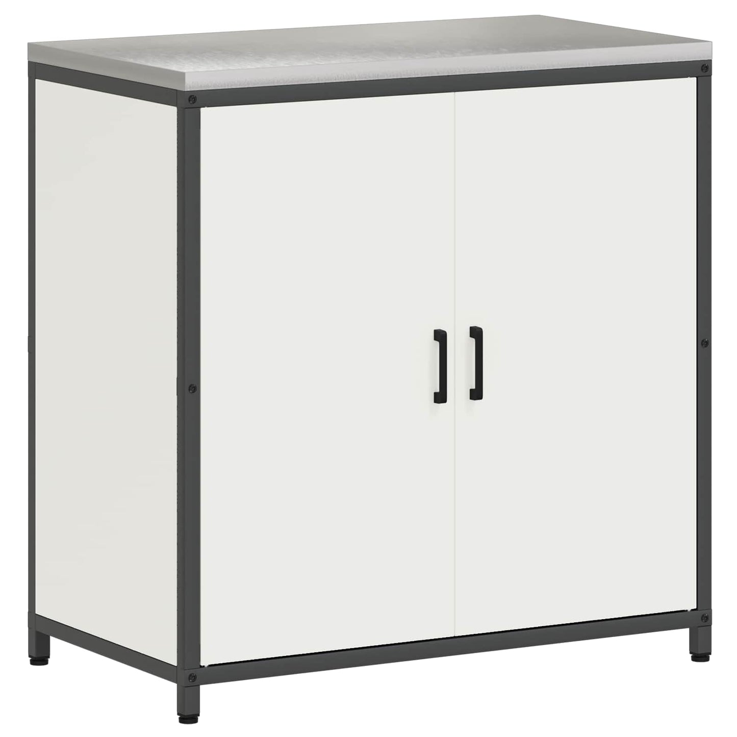Kitchen Storage HATTEM White 90 x 50 x 92 cm Steel