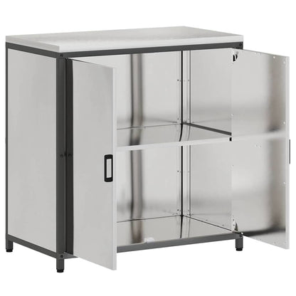 Kitchen Storage HATTEM Silver 90 x 50 x 92 cm Steel