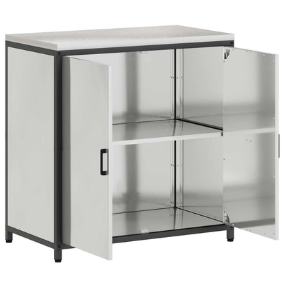 Kitchen Storage HATTEM Silver 90 x 50 x 92 cm Steel