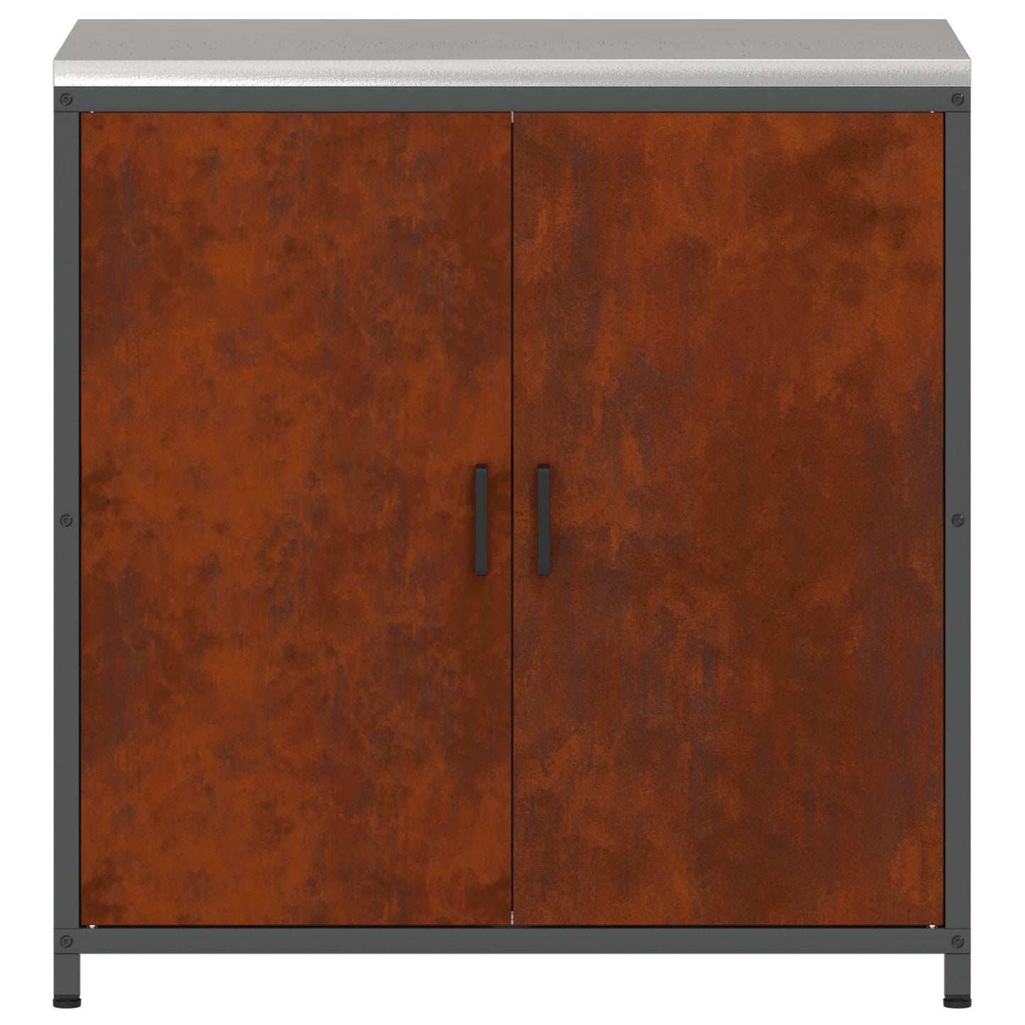 Kitchen Storage HATTEM Rusty 90 x 50 x 92 cm Steel