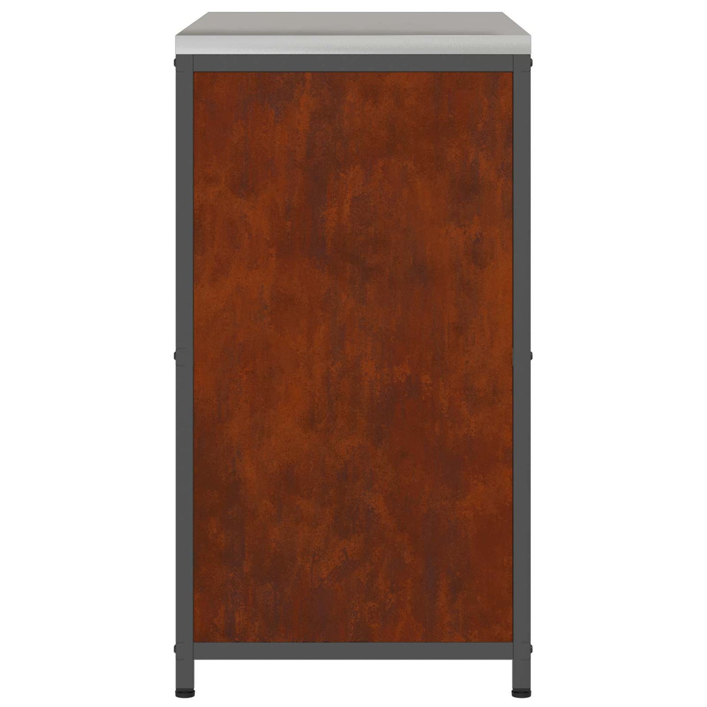 Kitchen Storage HATTEM Rusty 90 x 50 x 92 cm Steel