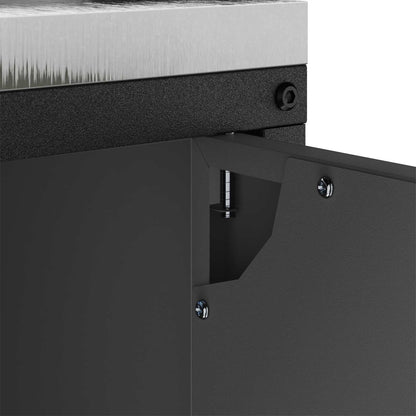 Kitchen Storage HATTEM Black 60 x 50 x 92 cm Steel