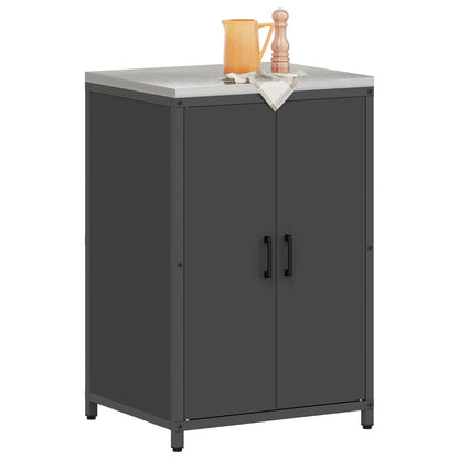 Kitchen Storage HATTEM Black 60 x 50 x 92 cm Steel