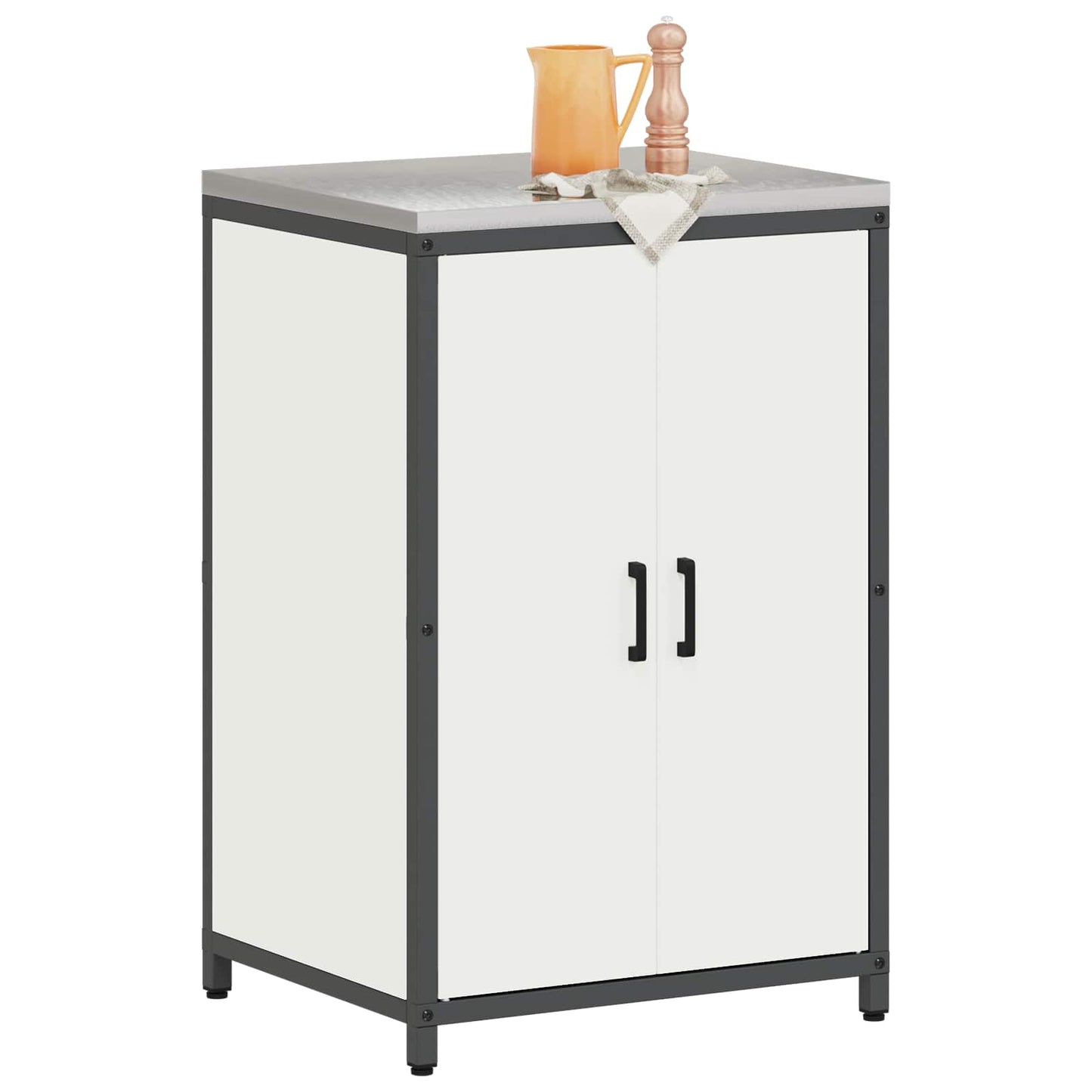 Kitchen Storage HATTEM White 60 x 50 x 92 cm Steel
