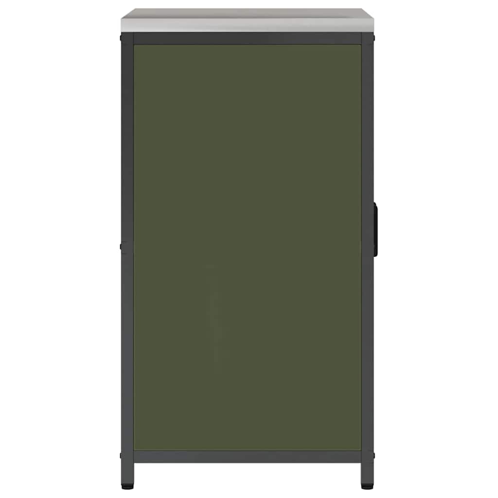 Kitchen Storage HATTEM Olive Green 60 x 50 x 92 cm Steel