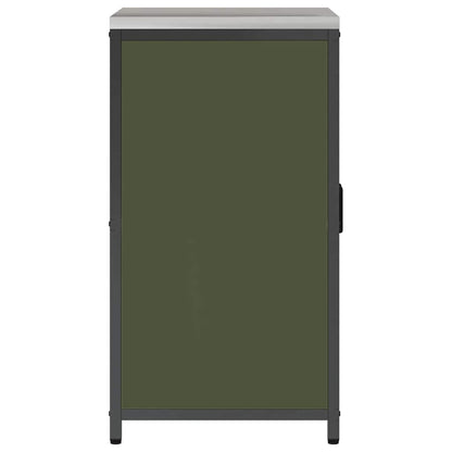 Kitchen Storage HATTEM Olive Green 60 x 50 x 92 cm Steel