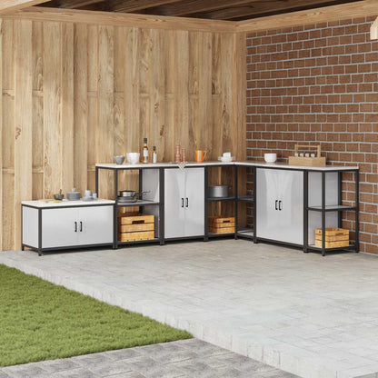 Kitchen Storage HATTEM Silver 60 x 50 x 92 cm Steel