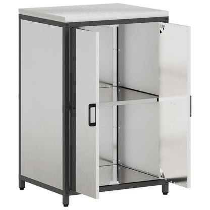 Kitchen Storage HATTEM Silver 60 x 50 x 92 cm Steel