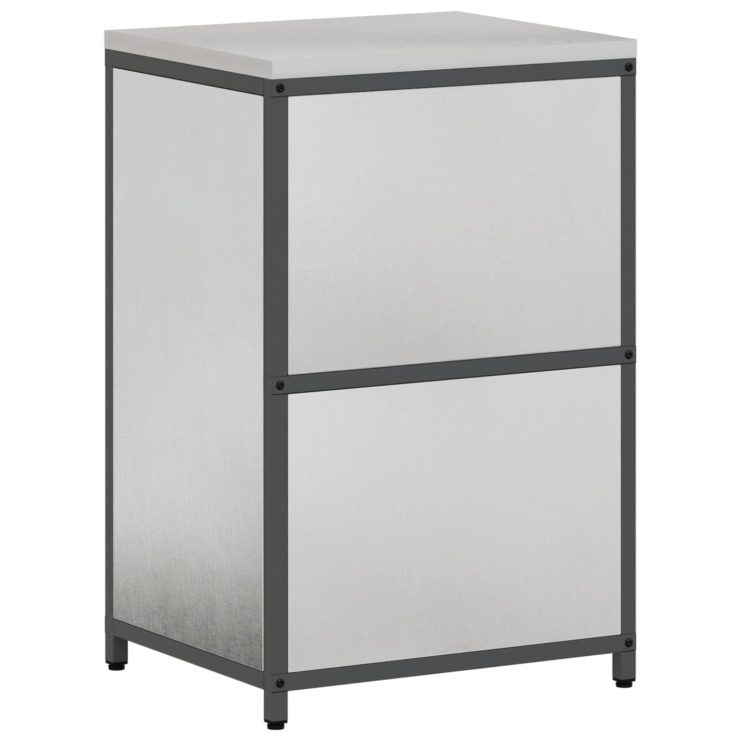 Kitchen Storage HATTEM Silver 60 x 50 x 92 cm Steel