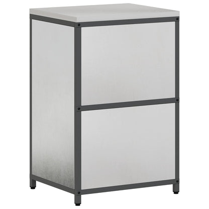Kitchen Storage HATTEM Silver 60 x 50 x 92 cm Steel