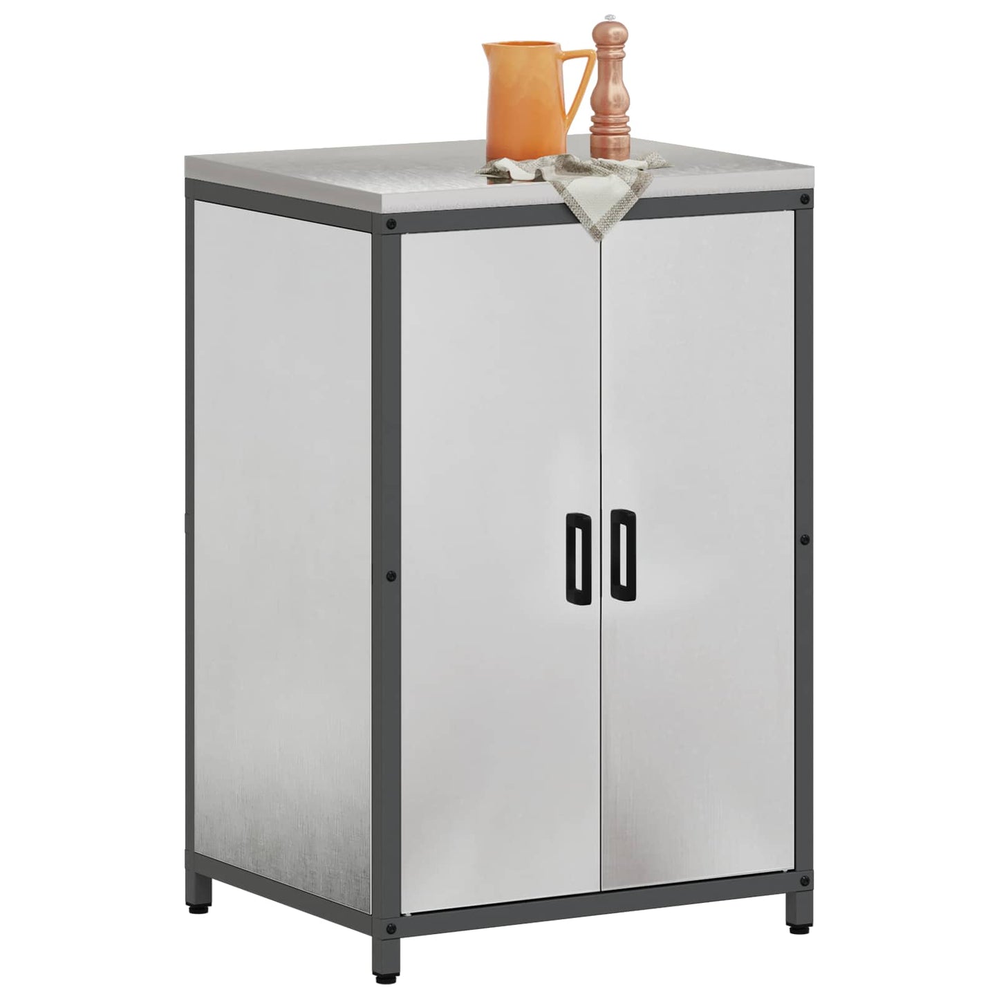 Kitchen Storage HATTEM Silver 60 x 50 x 92 cm Steel
