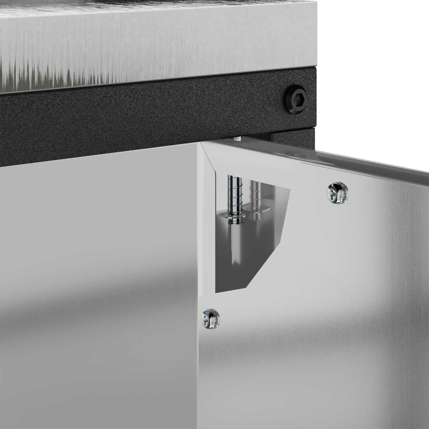 Kitchen Storage HATTEM Silver 60 x 50 x 92 cm Steel