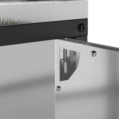 Kitchen Storage HATTEM Silver 60 x 50 x 92 cm Steel