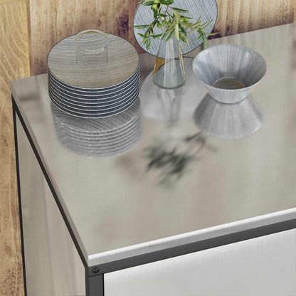 Kitchen Storage HATTEM Silver 60 x 50 x 92 cm Steel