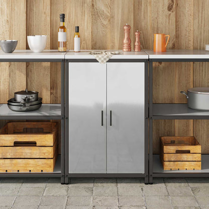 Kitchen Storage HATTEM Silver 60 x 50 x 92 cm Steel
