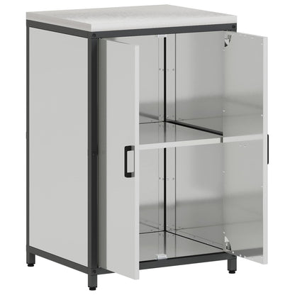Kitchen Storage HATTEM Silver 60 x 50 x 92 cm Steel