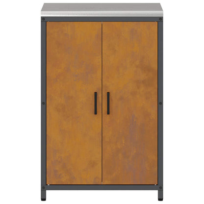 Kitchen Storage HATTEM Rusty 60 x 50 x 92 cm Steel
