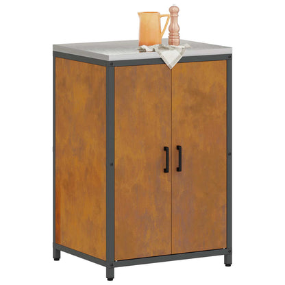 Kitchen Storage HATTEM Rusty 60 x 50 x 92 cm Steel