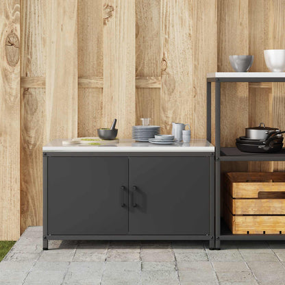 Kitchen Storage HATTEM Black 90 x 50 x 53 cm Steel