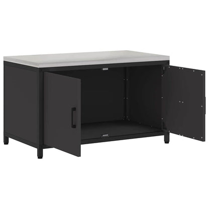 Kitchen Storage HATTEM Black 90 x 50 x 53 cm Steel