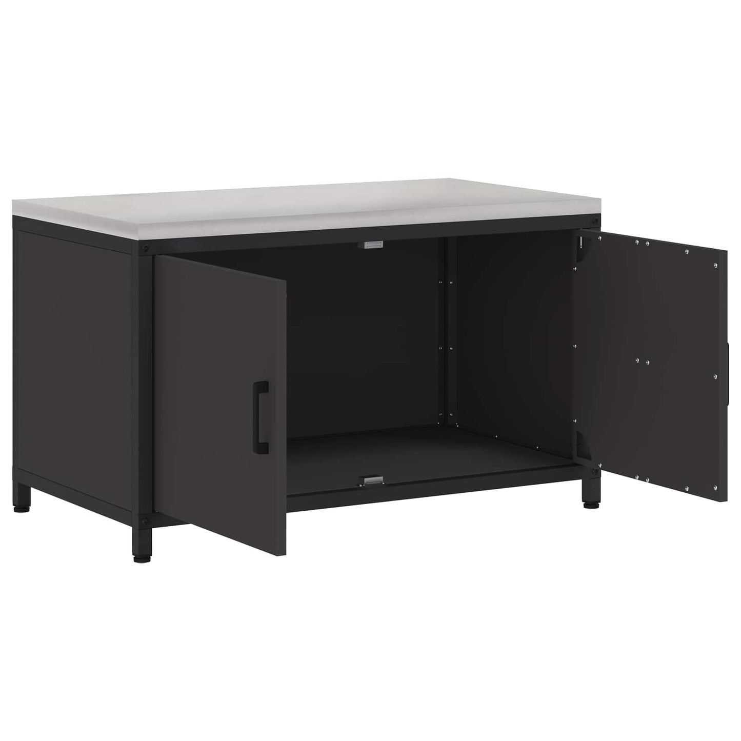 Kitchen Storage HATTEM Black 90 x 50 x 53 cm Steel
