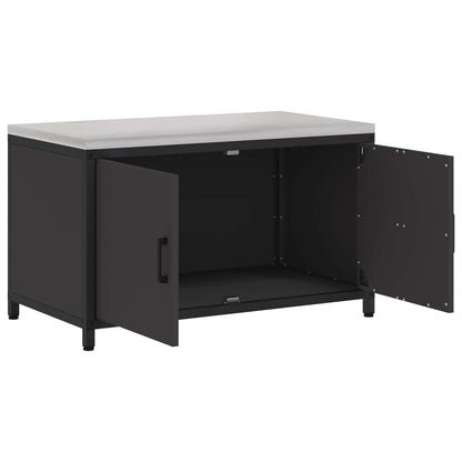 Kitchen Storage HATTEM Black 90 x 50 x 53 cm Steel