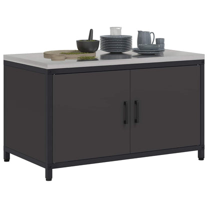 Kitchen Storage HATTEM Black 90 x 50 x 53 cm Steel