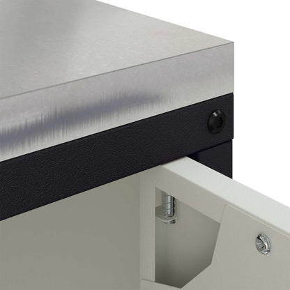 Kitchen Storage HATTEM White 90 x 50 x 53 cm Steel