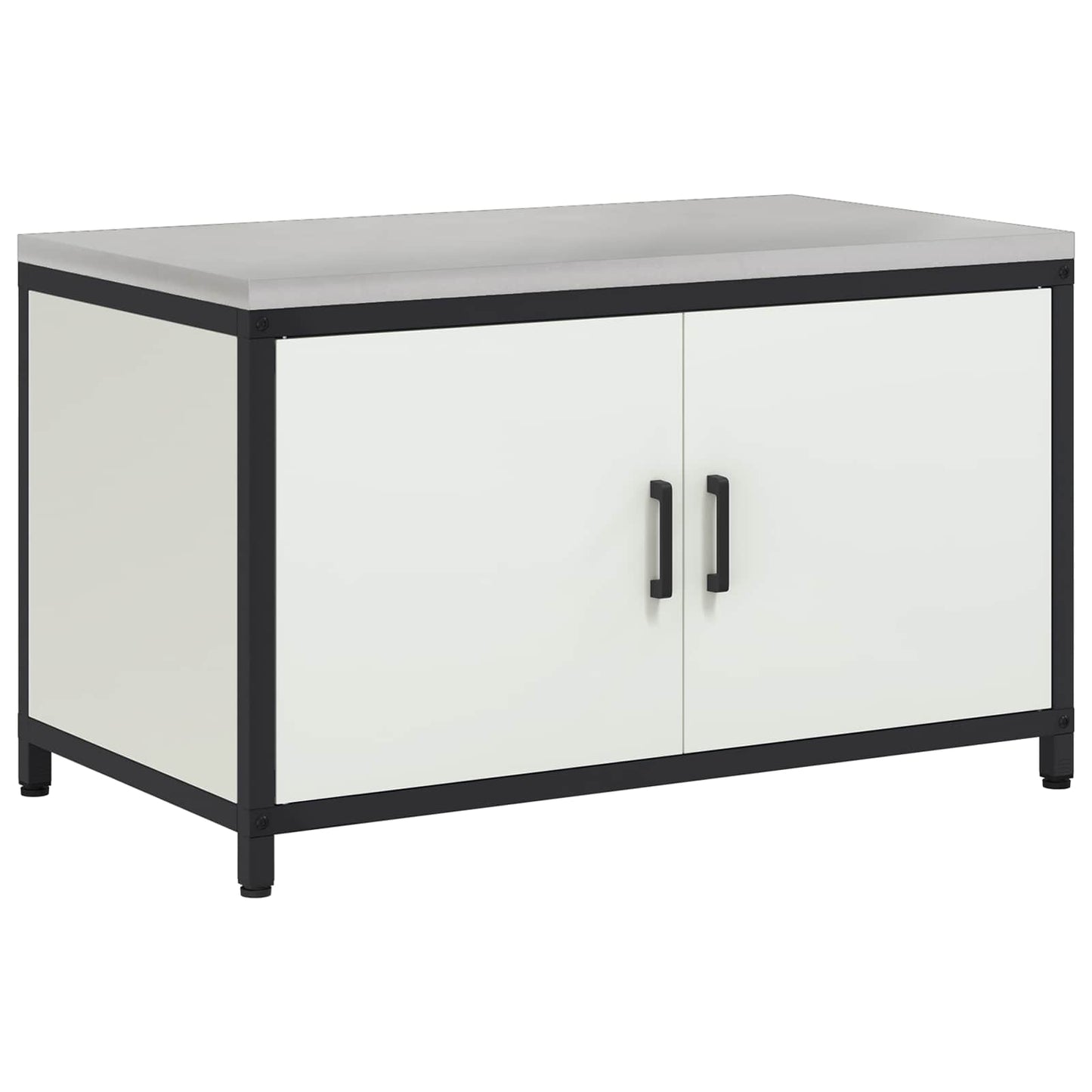 Kitchen Storage HATTEM White 90 x 50 x 53 cm Steel