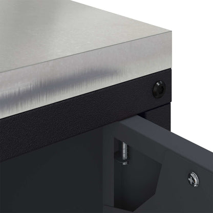 Kitchen Storage HATTEM Anthracite 90 x 50 x 53 cm Steel