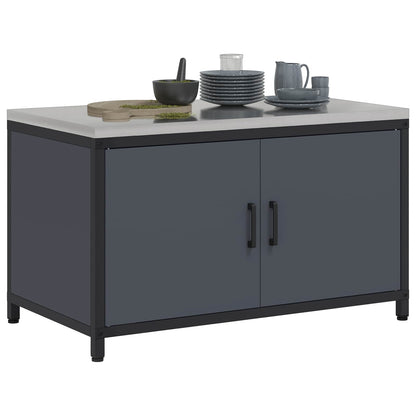 Kitchen Storage HATTEM Anthracite 90 x 50 x 53 cm Steel