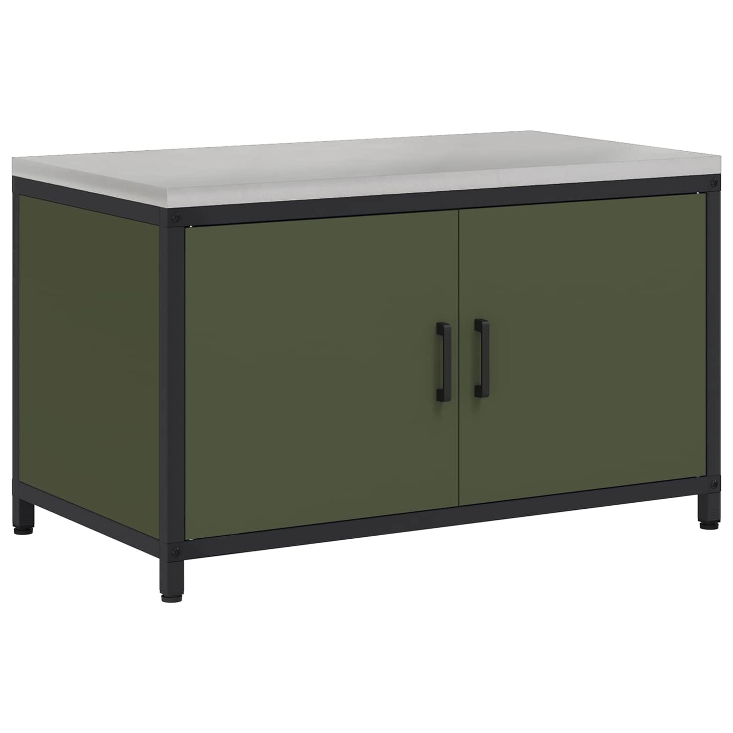 Kitchen Storage HATTEM Olive Green 90 x 50 x 53 cm Steel