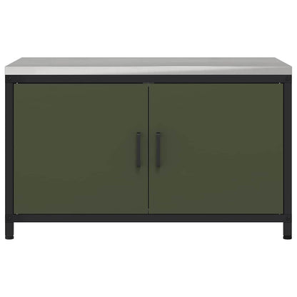 Kitchen Storage HATTEM Olive Green 90 x 50 x 53 cm Steel
