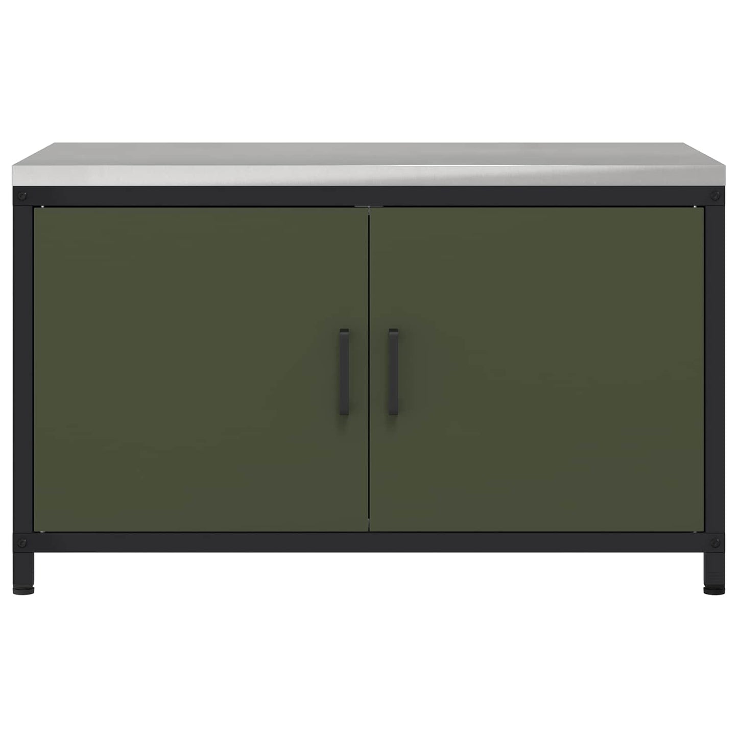 Kitchen Storage HATTEM Olive Green 90 x 50 x 53 cm Steel
