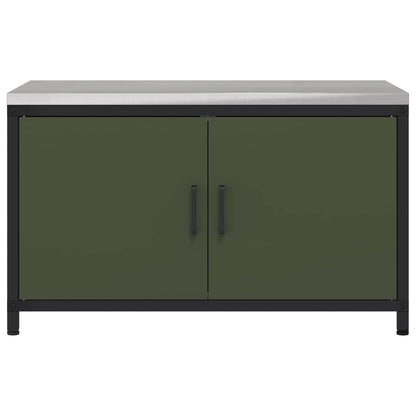 Kitchen Storage HATTEM Olive Green 90 x 50 x 53 cm Steel