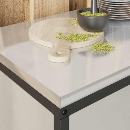 Kitchen Storage HATTEM Silver 90 x 50 x 53 cm Steel