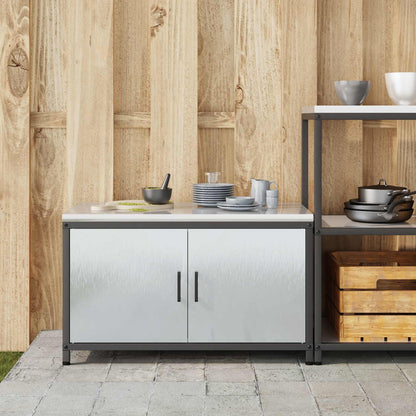 Kitchen Storage HATTEM Silver 90 x 50 x 53 cm Steel