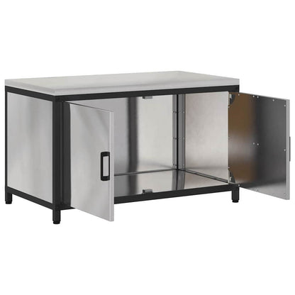 Kitchen Storage HATTEM Silver 90 x 50 x 53 cm Steel