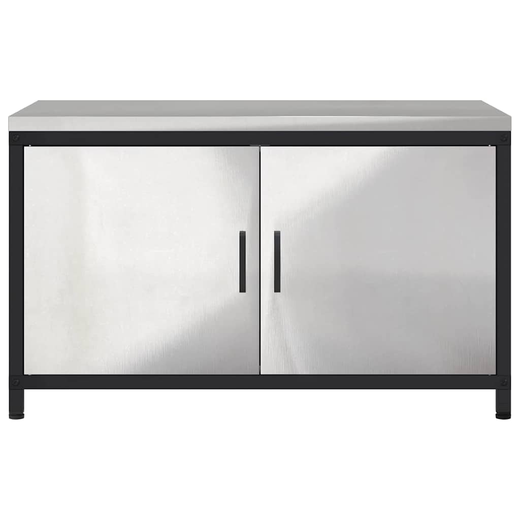 Kitchen Storage HATTEM Silver 90 x 50 x 53 cm Steel
