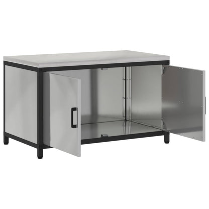 Kitchen Storage HATTEM Silver 90 x 50 x 53 cm Steel