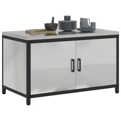 Kitchen Storage HATTEM Silver 90 x 50 x 53 cm Steel