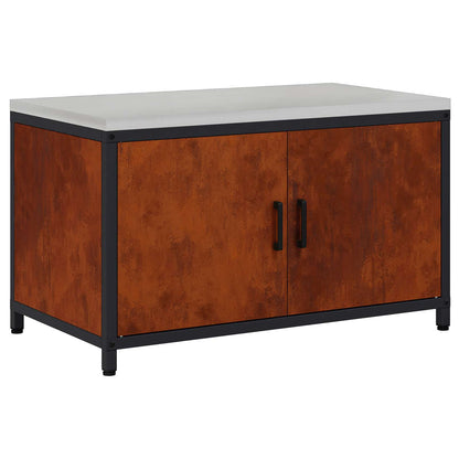 Kitchen Storage HATTEM Rusty 90 x 50 x 53 cm Steel