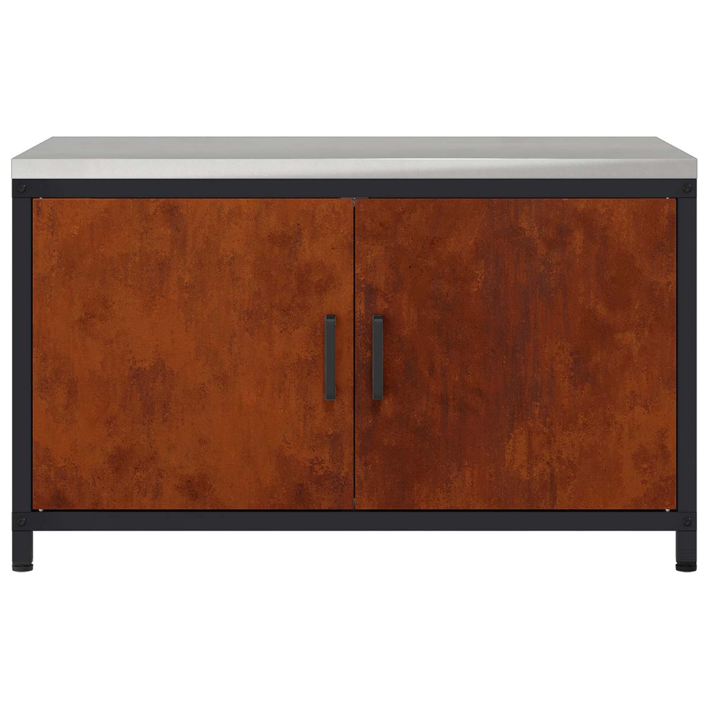 Kitchen Storage HATTEM Rusty 90 x 50 x 53 cm Steel