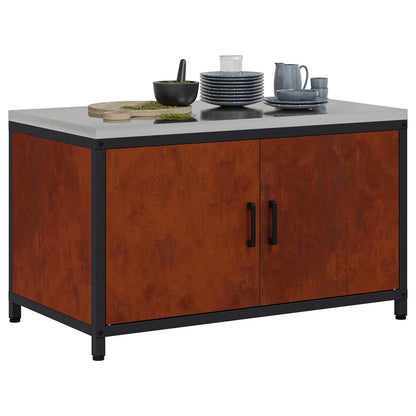 Kitchen Storage HATTEM Rusty 90 x 50 x 53 cm Steel