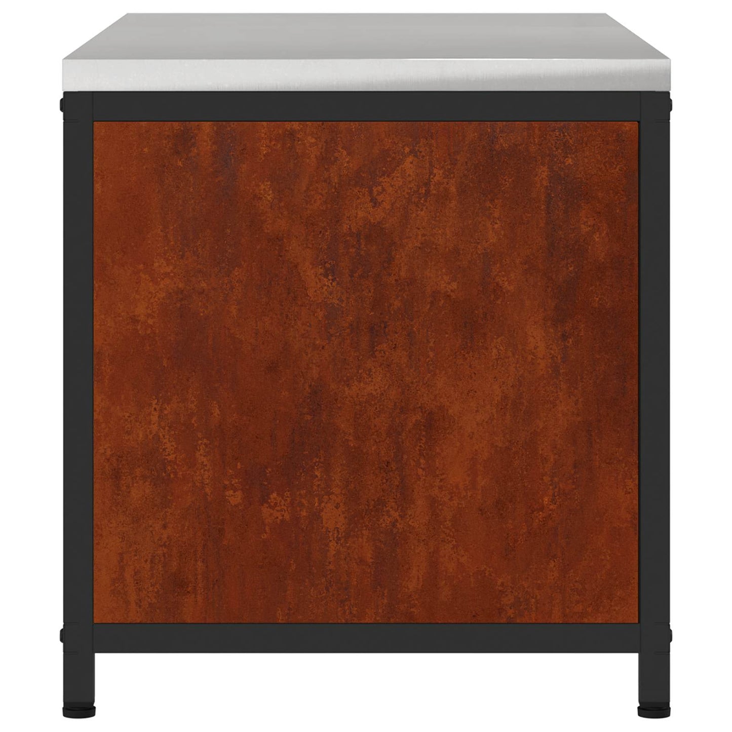 Kitchen Storage HATTEM Rusty 90 x 50 x 53 cm Steel